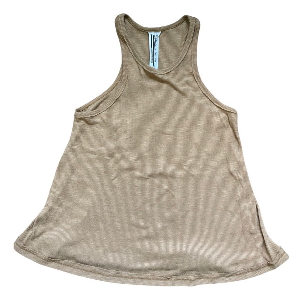 XS, Free People Tan Racer Back Tank